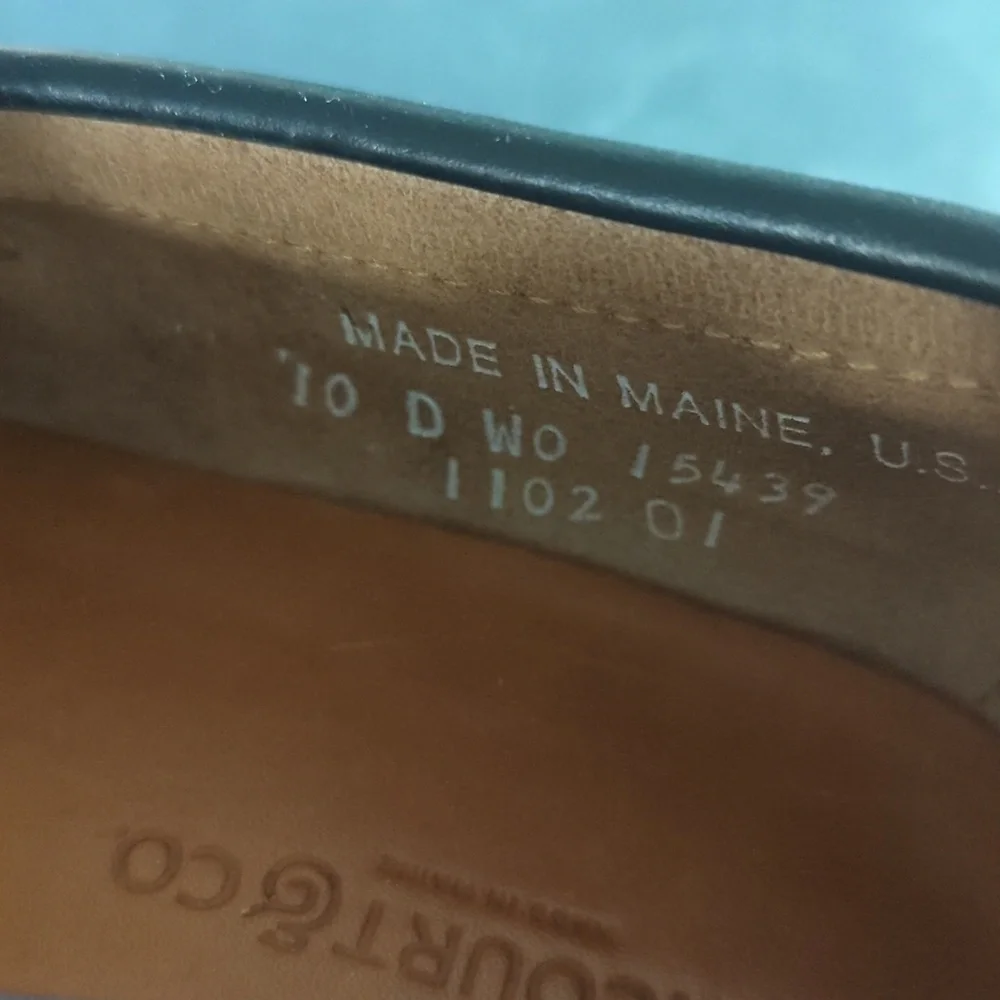 Rancourt & Co. Black Leather Pinch Penny Loafers - 10 D - Picture 8 of 11